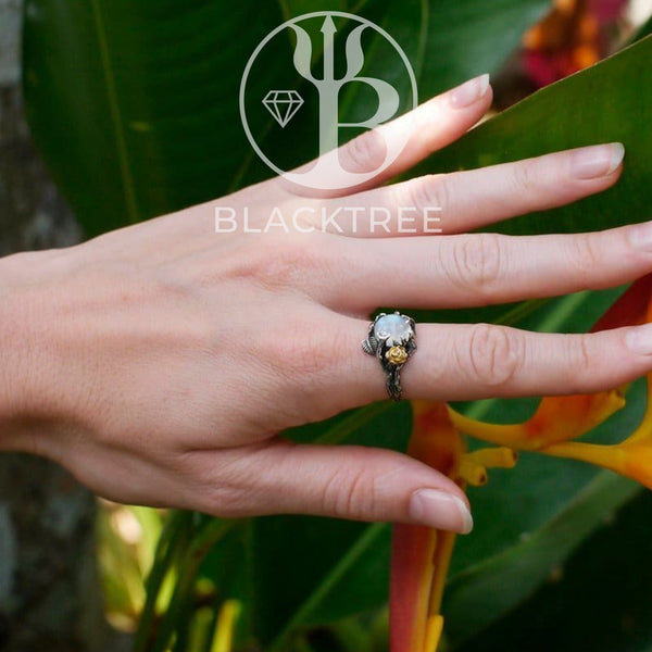 Black moonstone deals ring