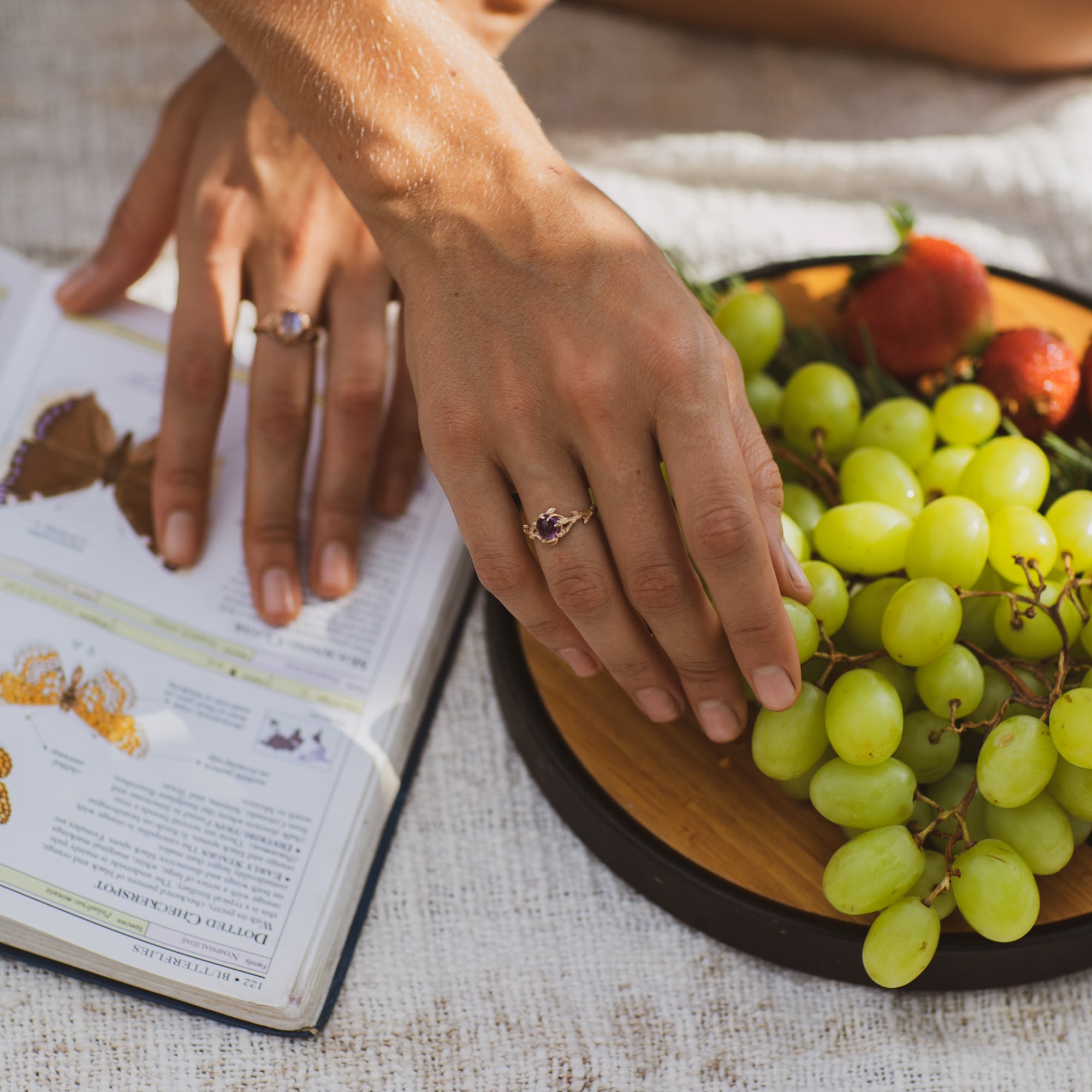 14K Yellow Gold Engagement Ring