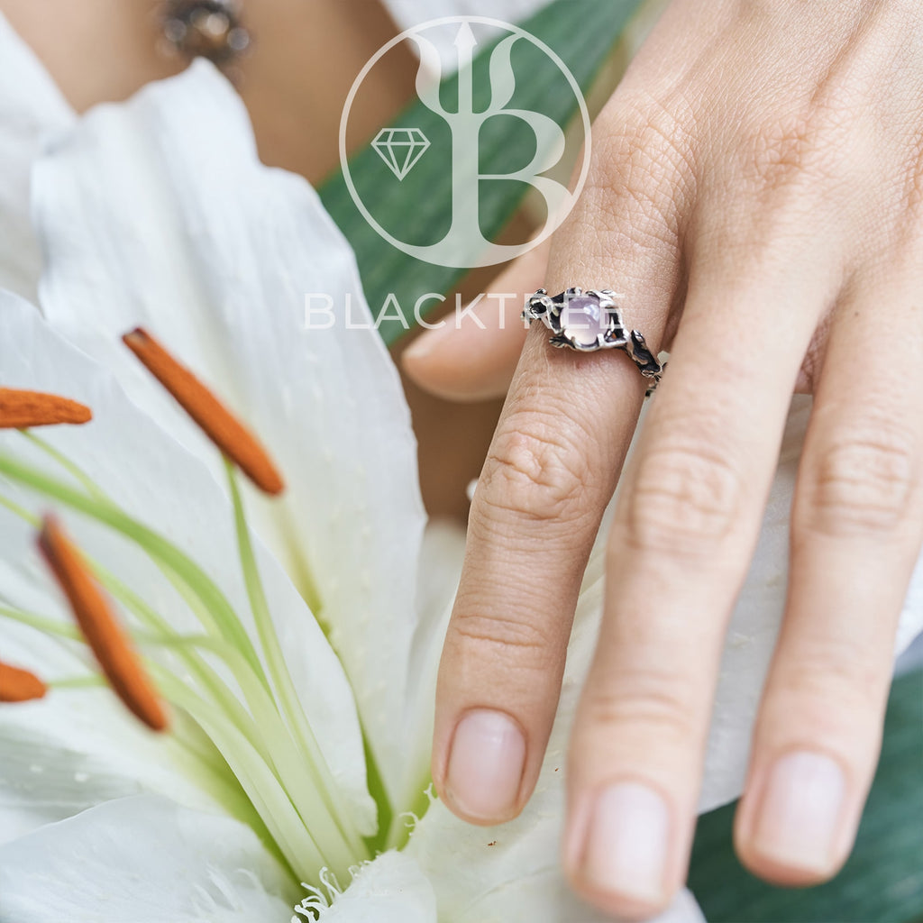 Rose Quartz Ring "April"