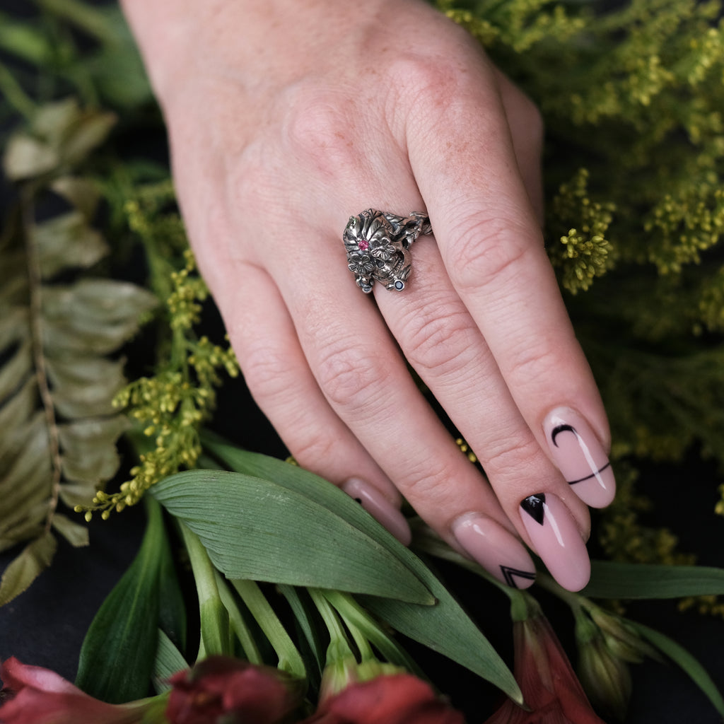 Unisex Skull Ring "Sugar Skull"