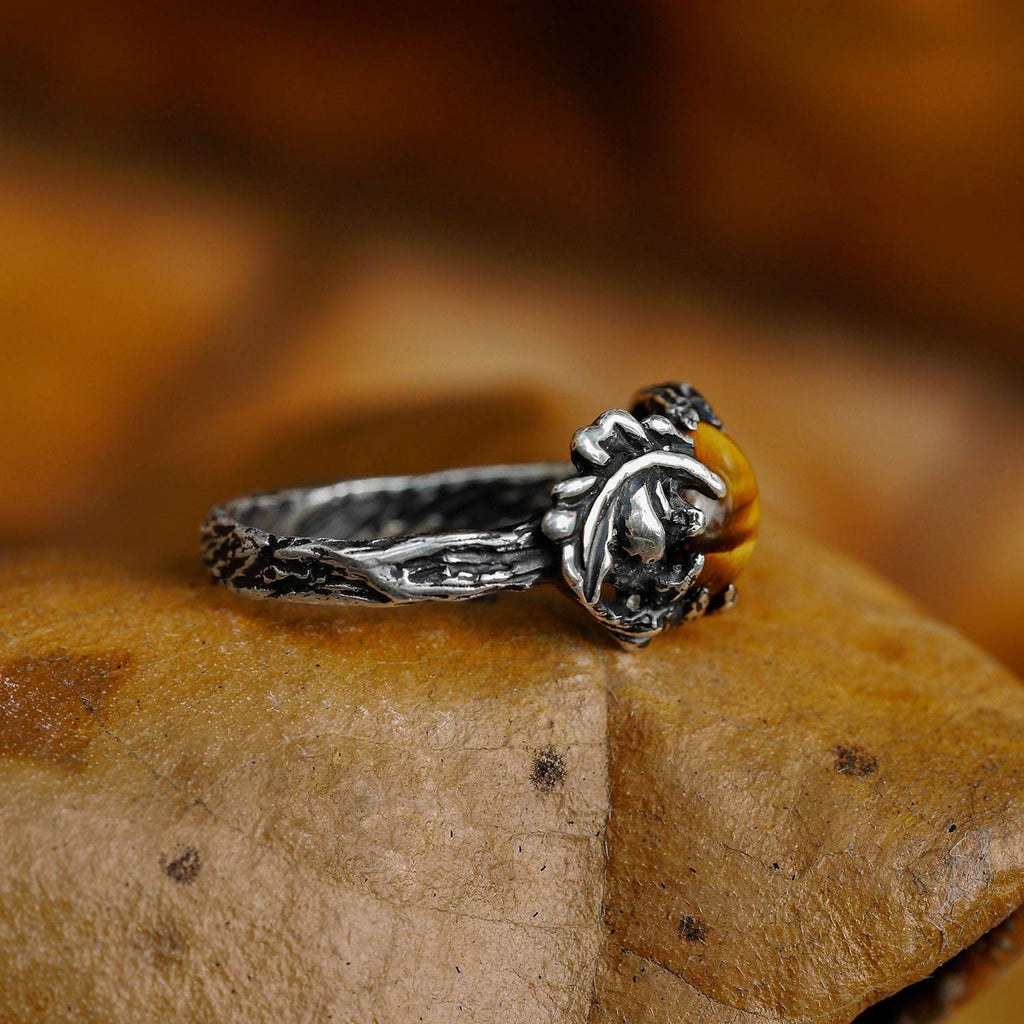 Sterling Silver Tiger's Eye Ring "Tori" - blacktreelab