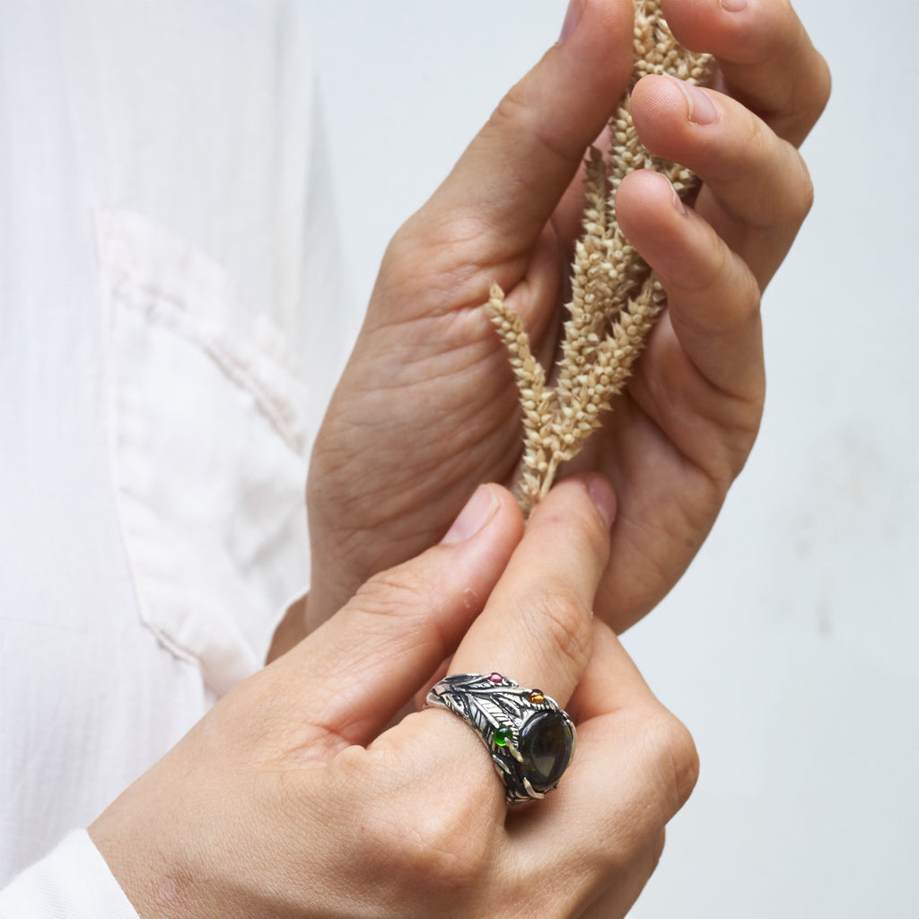 Ammolite Ring "Phoenix"