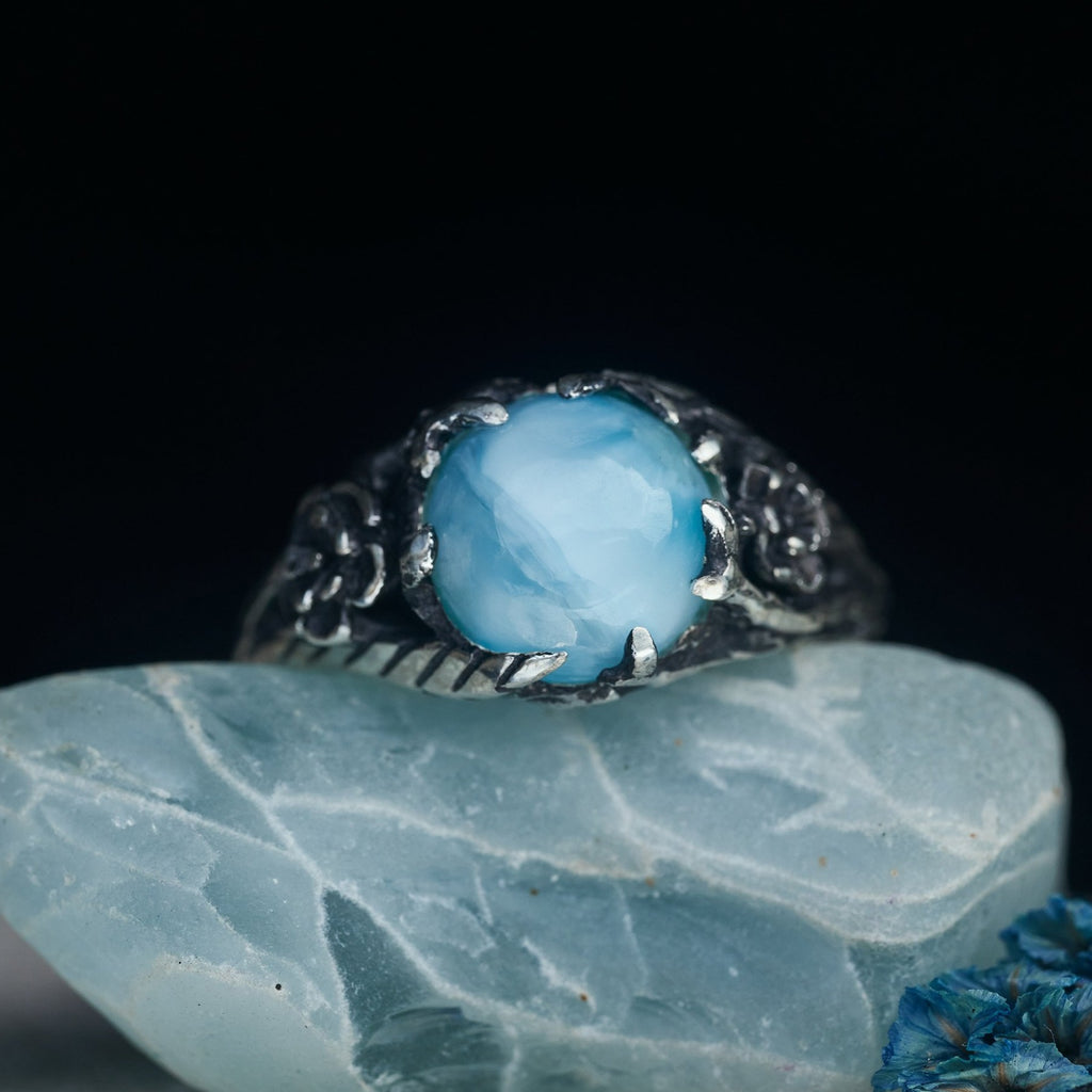 Larimar ring "Leda"