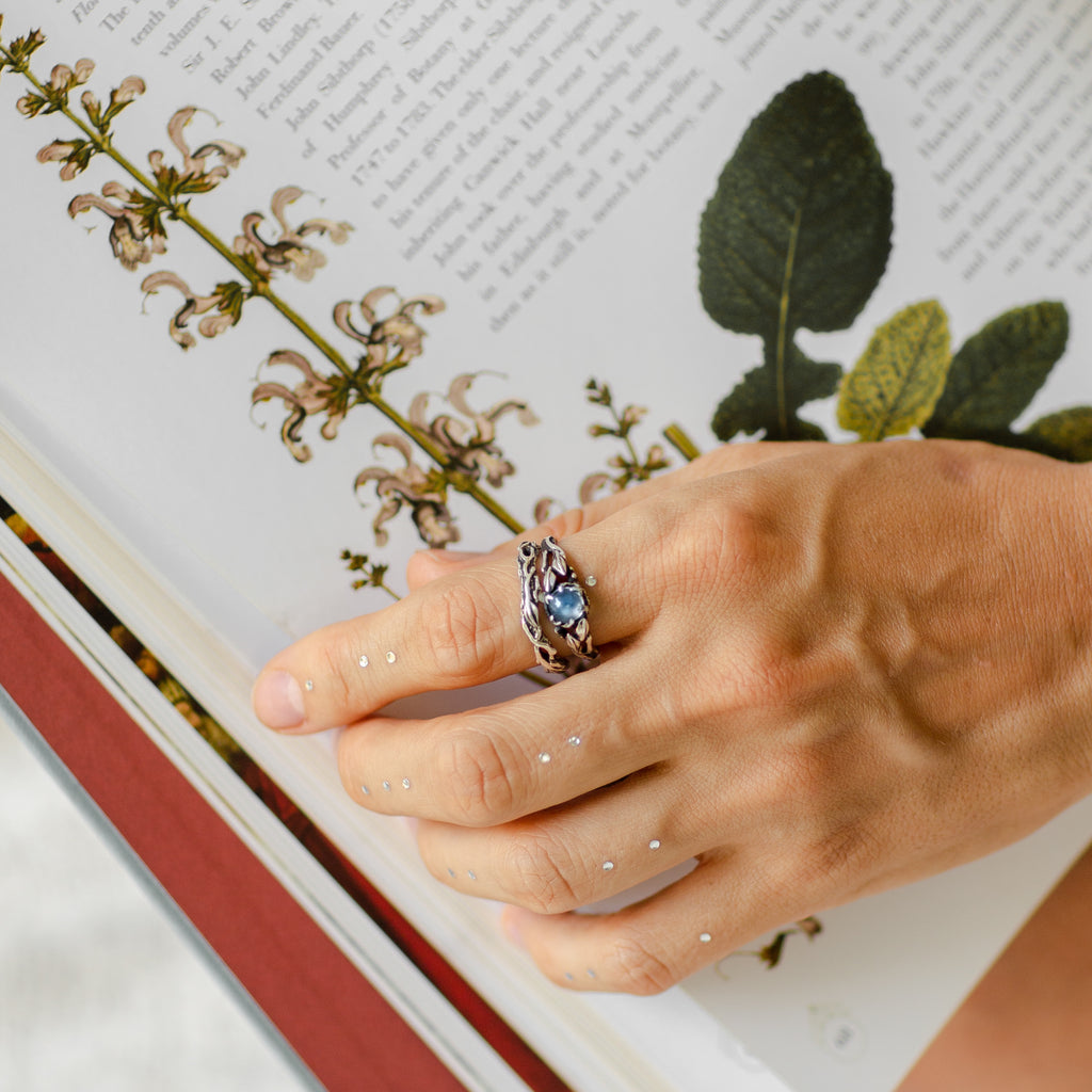 Moonstone Engagement Rings set