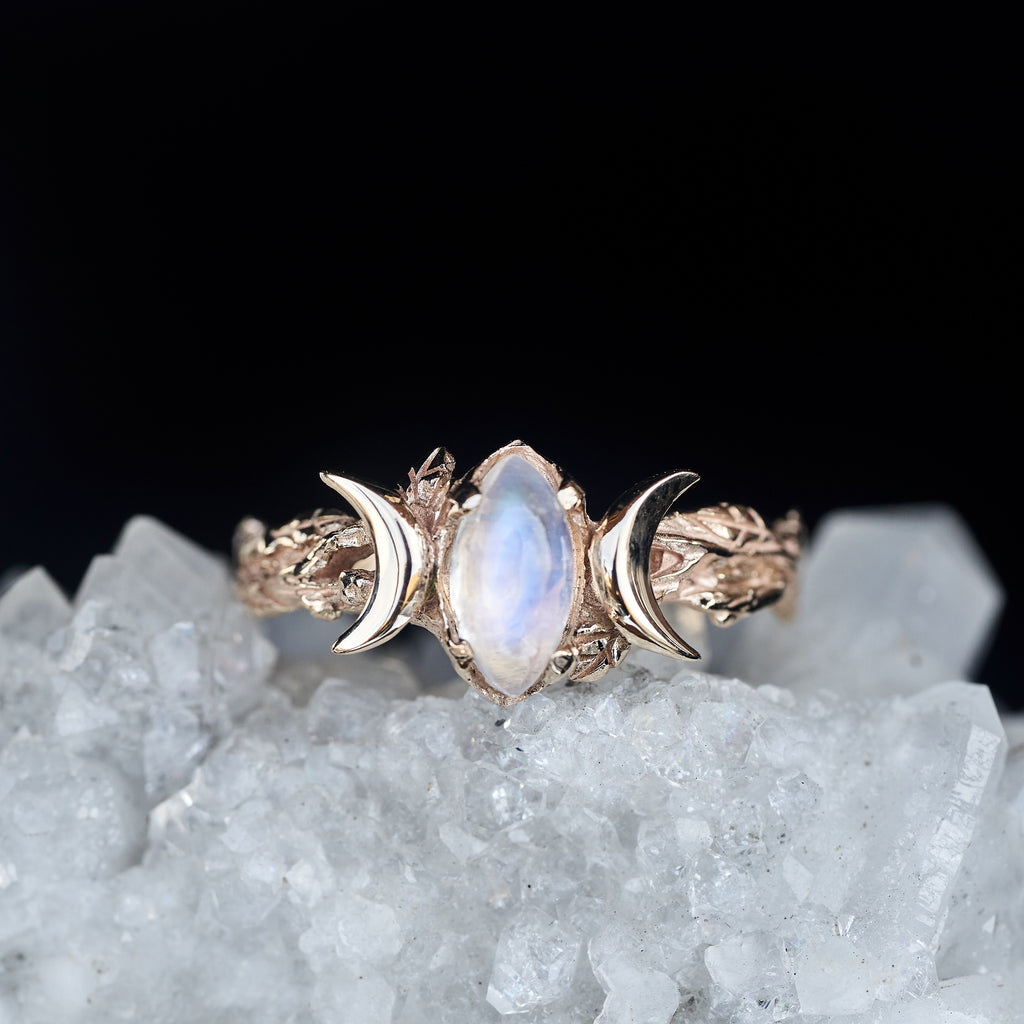 Triple Moon ring "Soma"