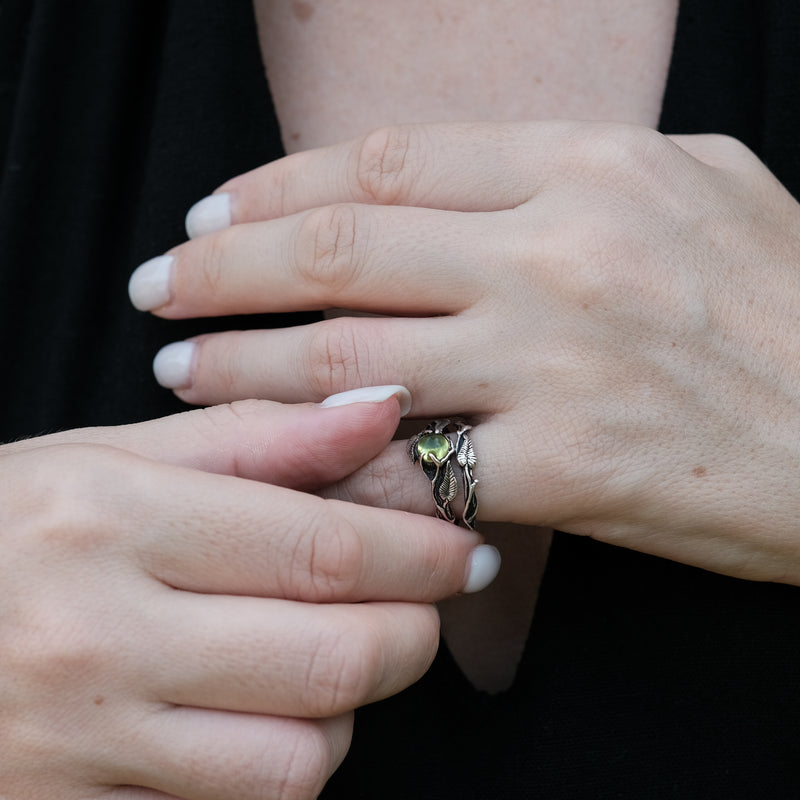 Peridot Ring set for women Sylva