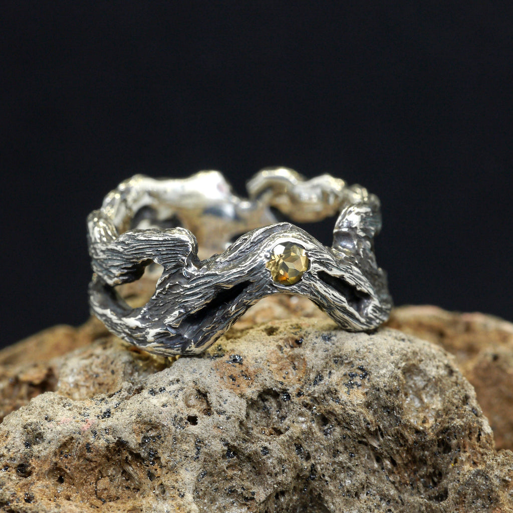 Citrine Ring "Mountain plateau"