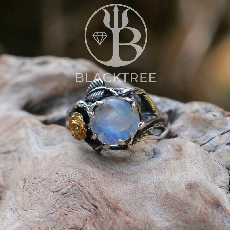 Moonstone Engagement Ring Cleo by BlackTreeLab