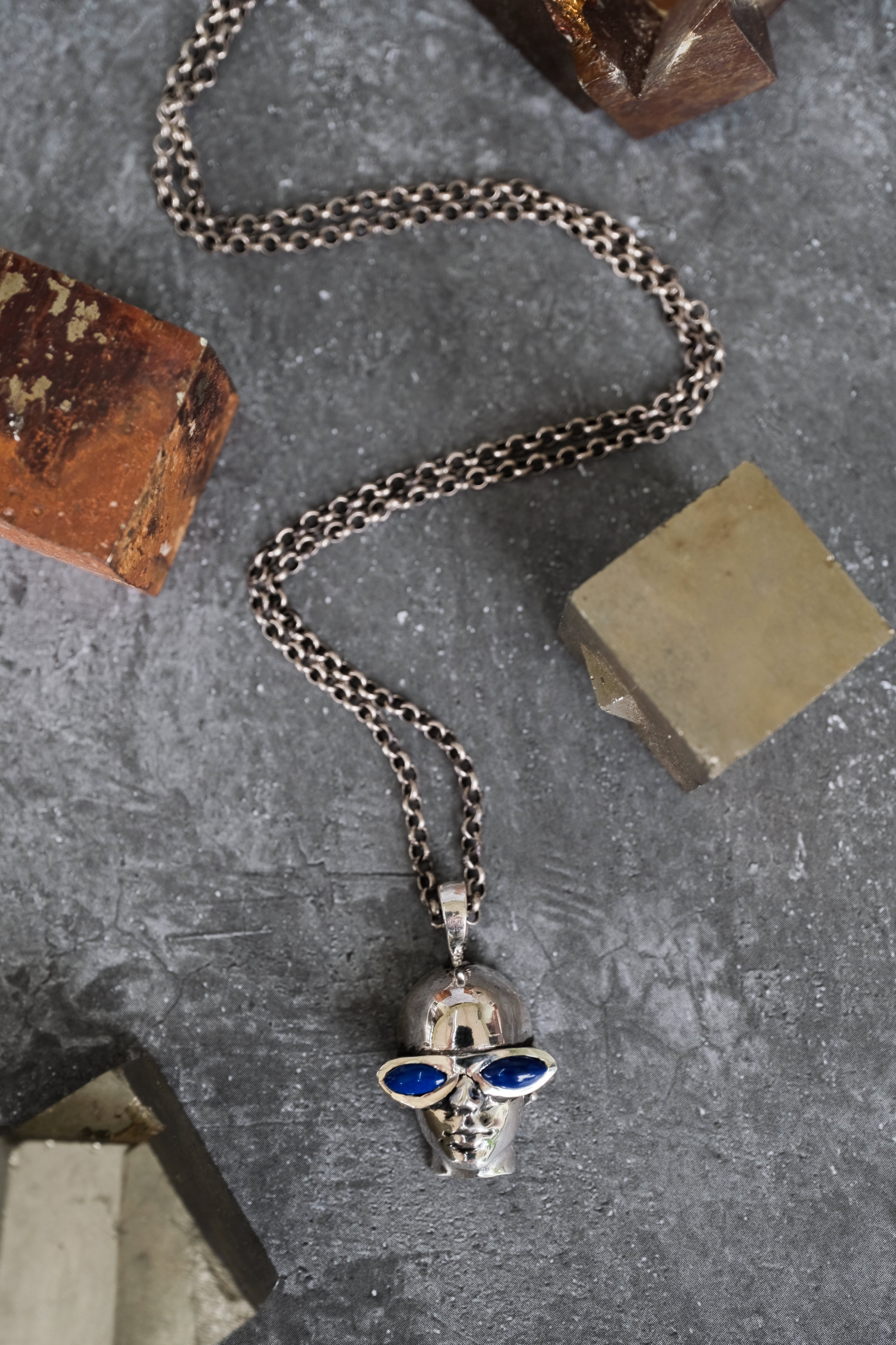 Lapis Lazuli Eye Necklace 