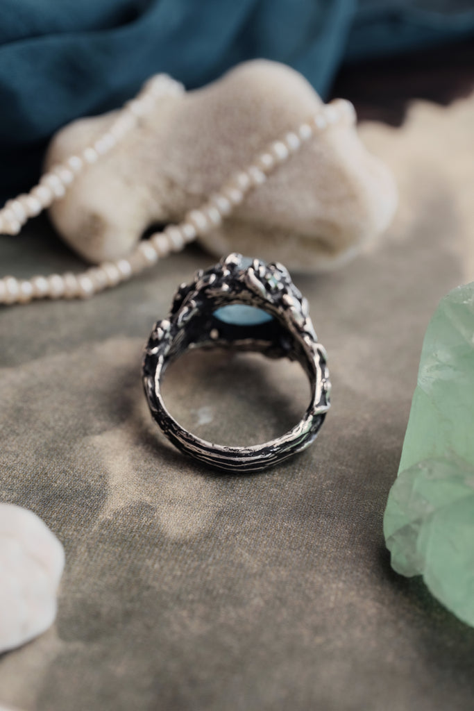 Silver ring with Aquamarine “Greece”