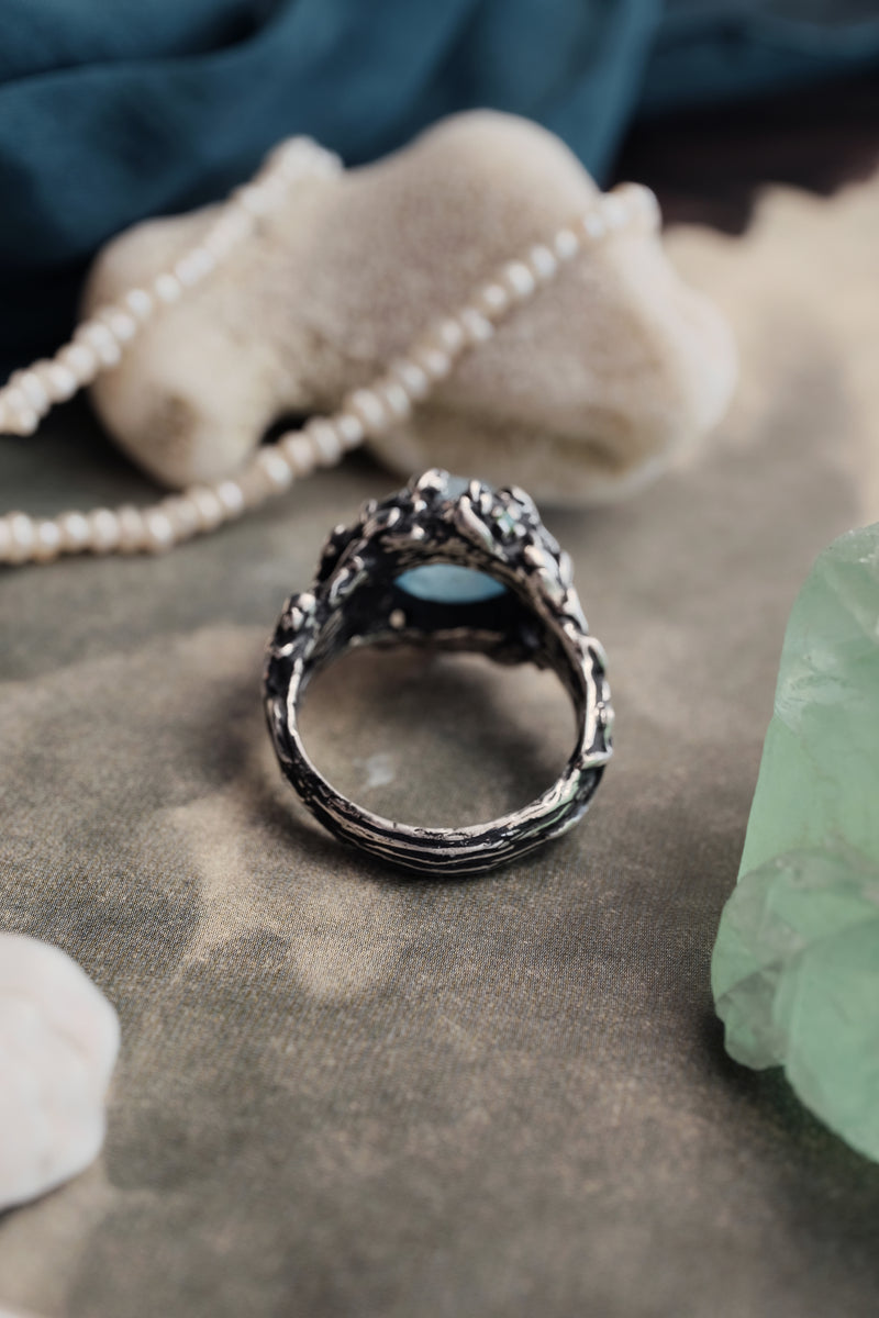 Silver ring with Aquamarine “Greece”
