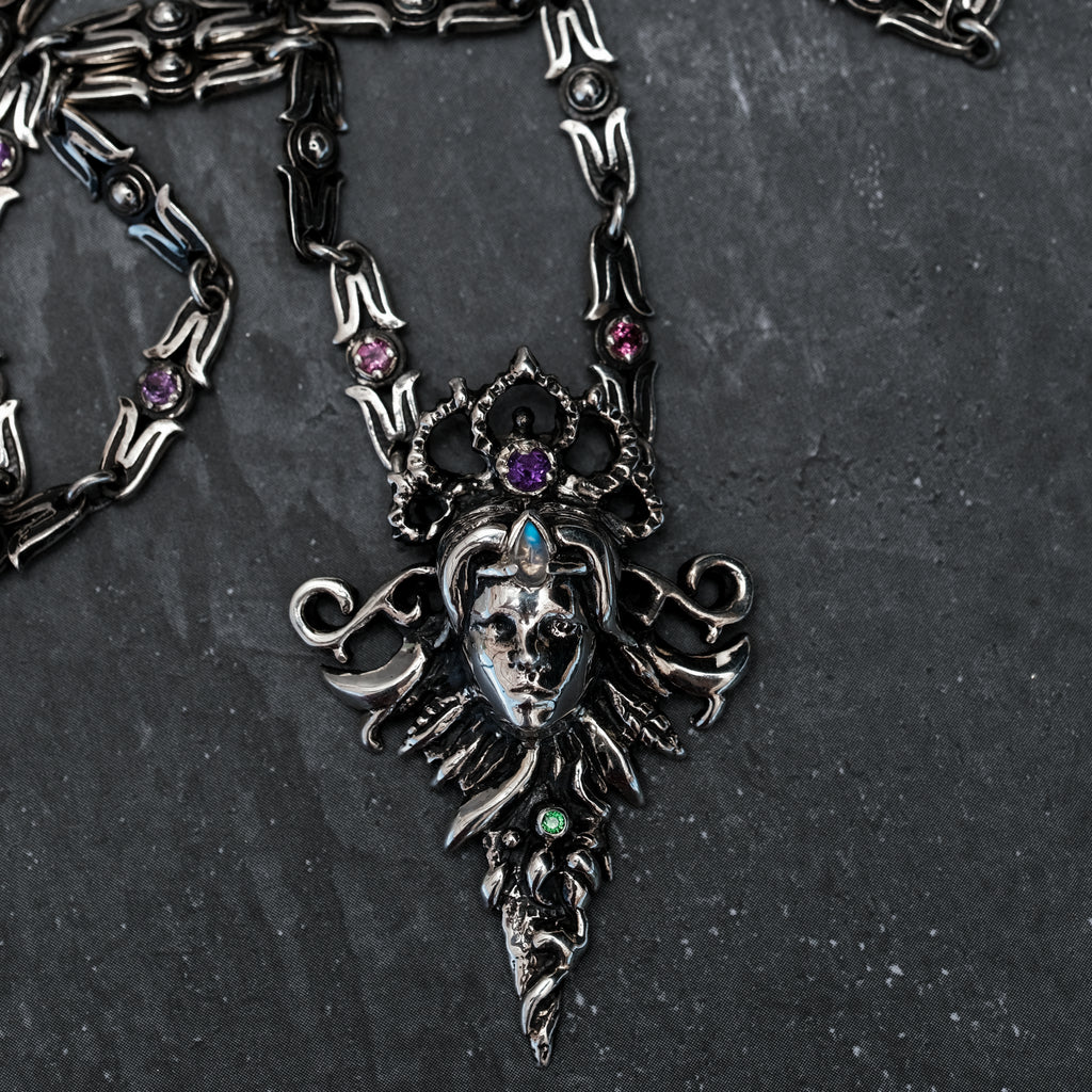 Elf jewelry Multistone pendant "Demeter"