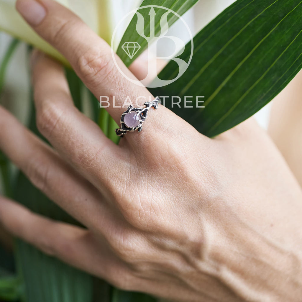 Rose Quartz Ring "April"