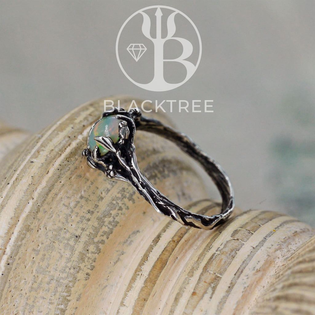 Fire Opal Ring "Chloe"