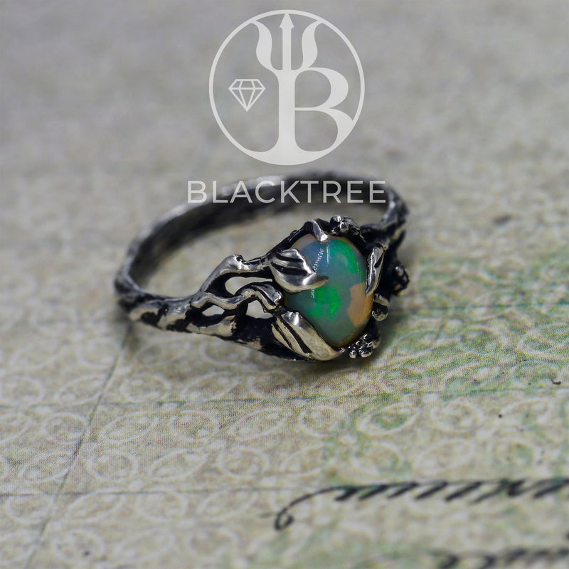 Fire Opal Ring "Chloe" by BlackTree Jewelry Brand