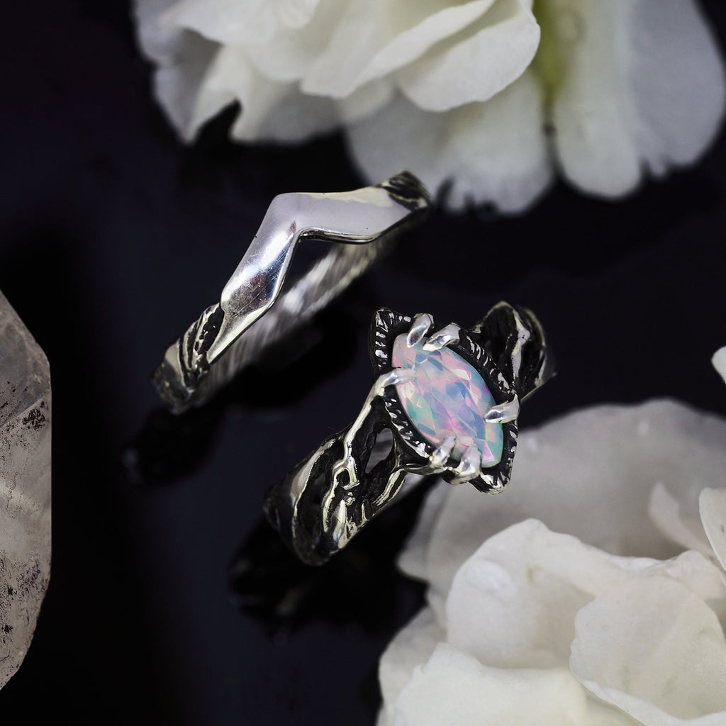 Set "Vivienne" and women's wedding band