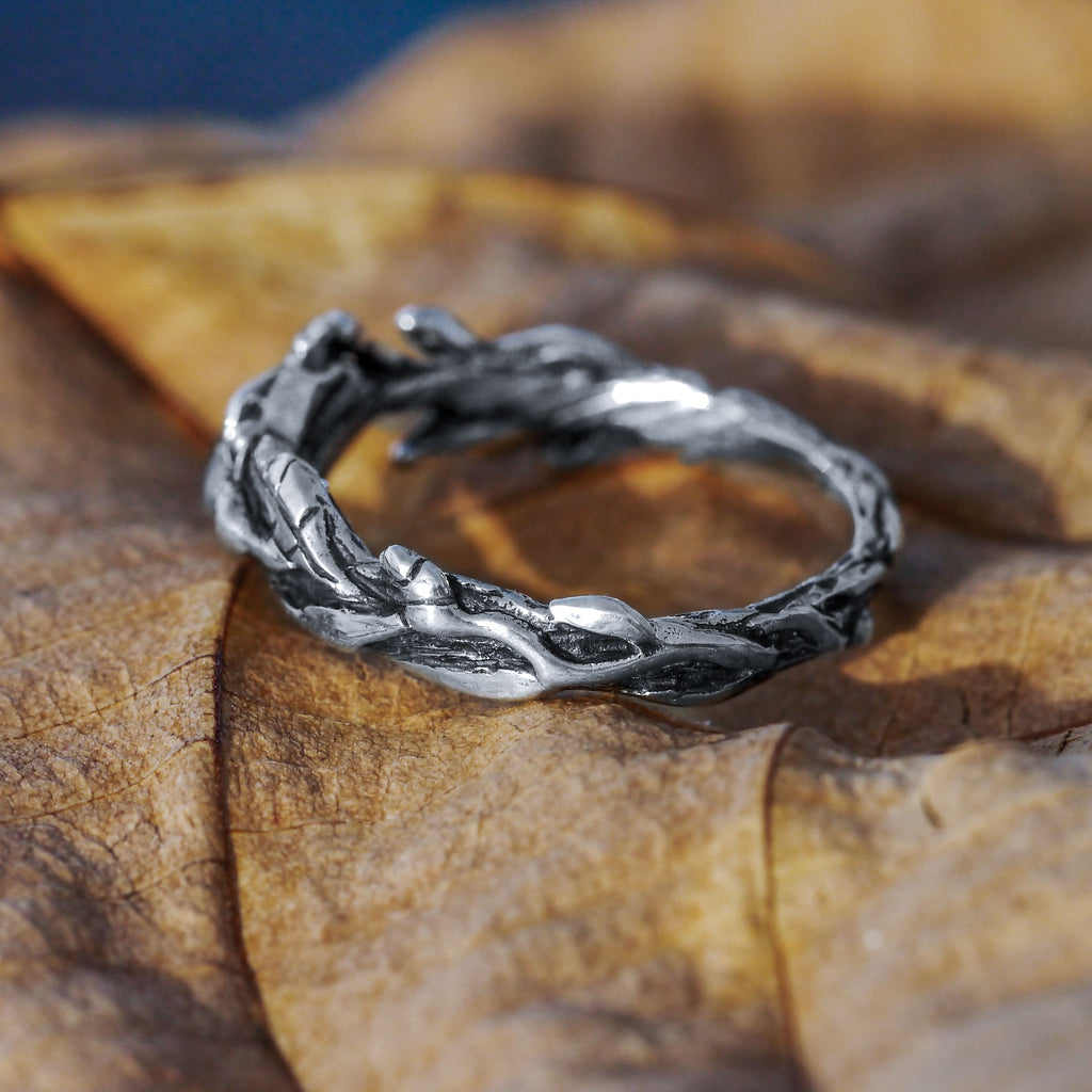 Boulder Opal ring "Liane" from backside