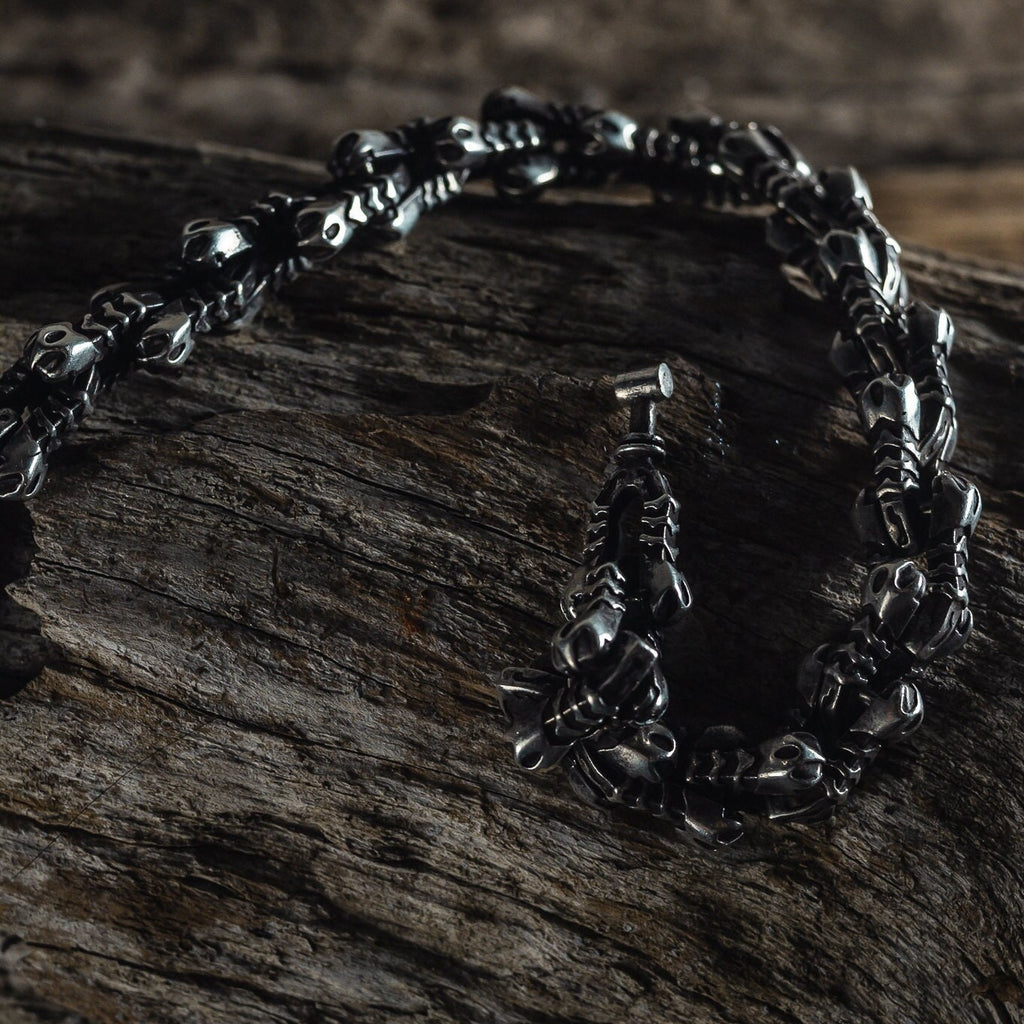 Silver Alien Men's Bracelet 