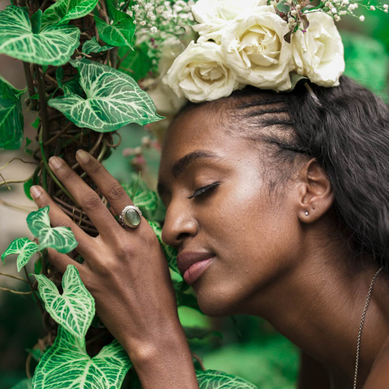 Labradorite Statement Ring Tibet