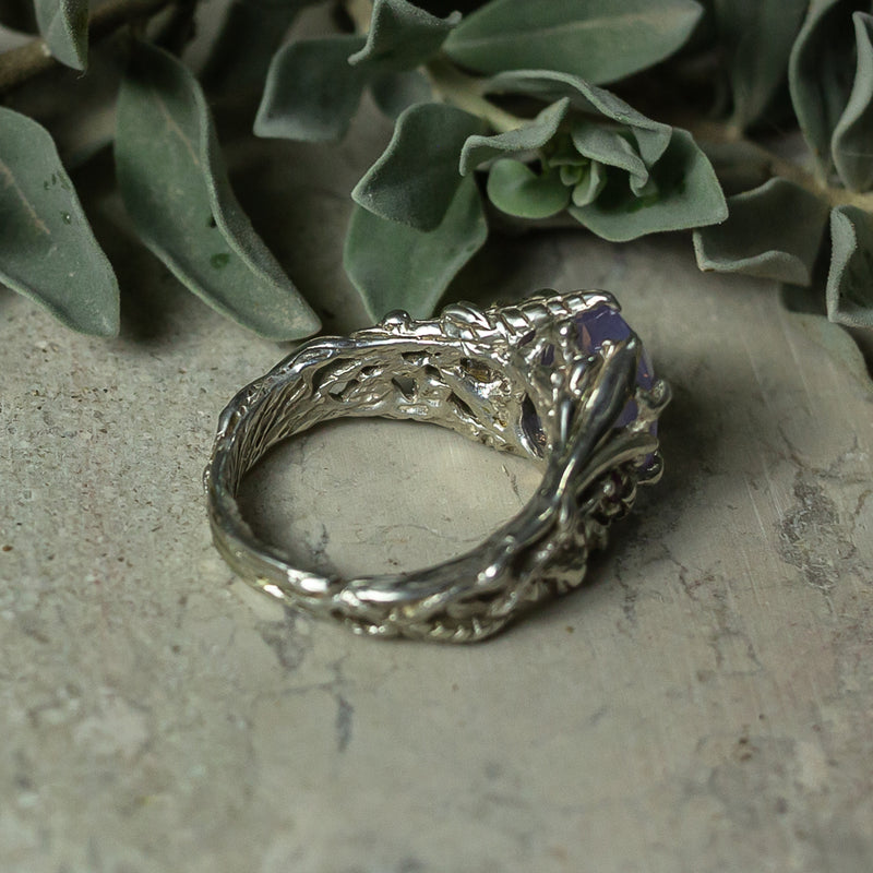 Lavender Quartz Ring Amor by BlackTreeLab