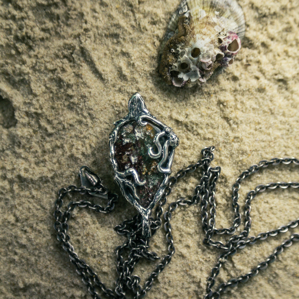 Chlorite Quartz Pendant “Seaworld”