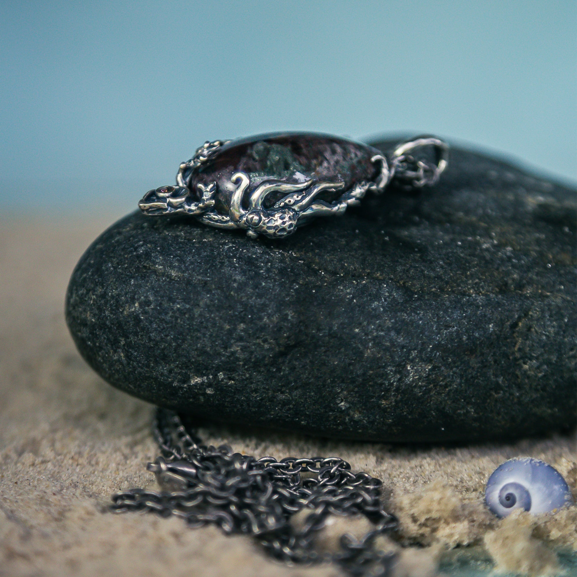 Chlorite Quartz Necklace “Seaworld”