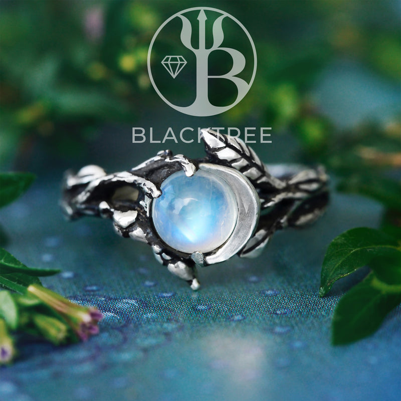 Celestial Moonstone ring "Luna"