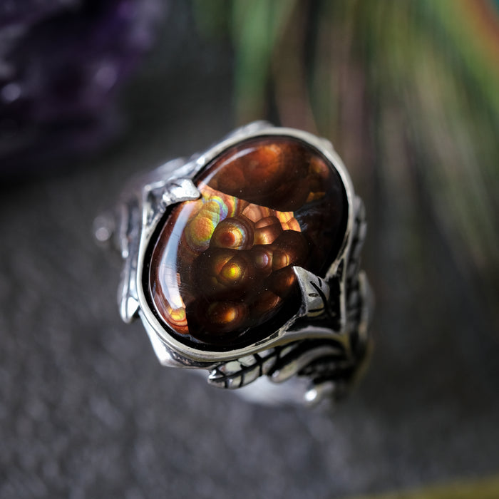 Fire Agate ring "Lore"