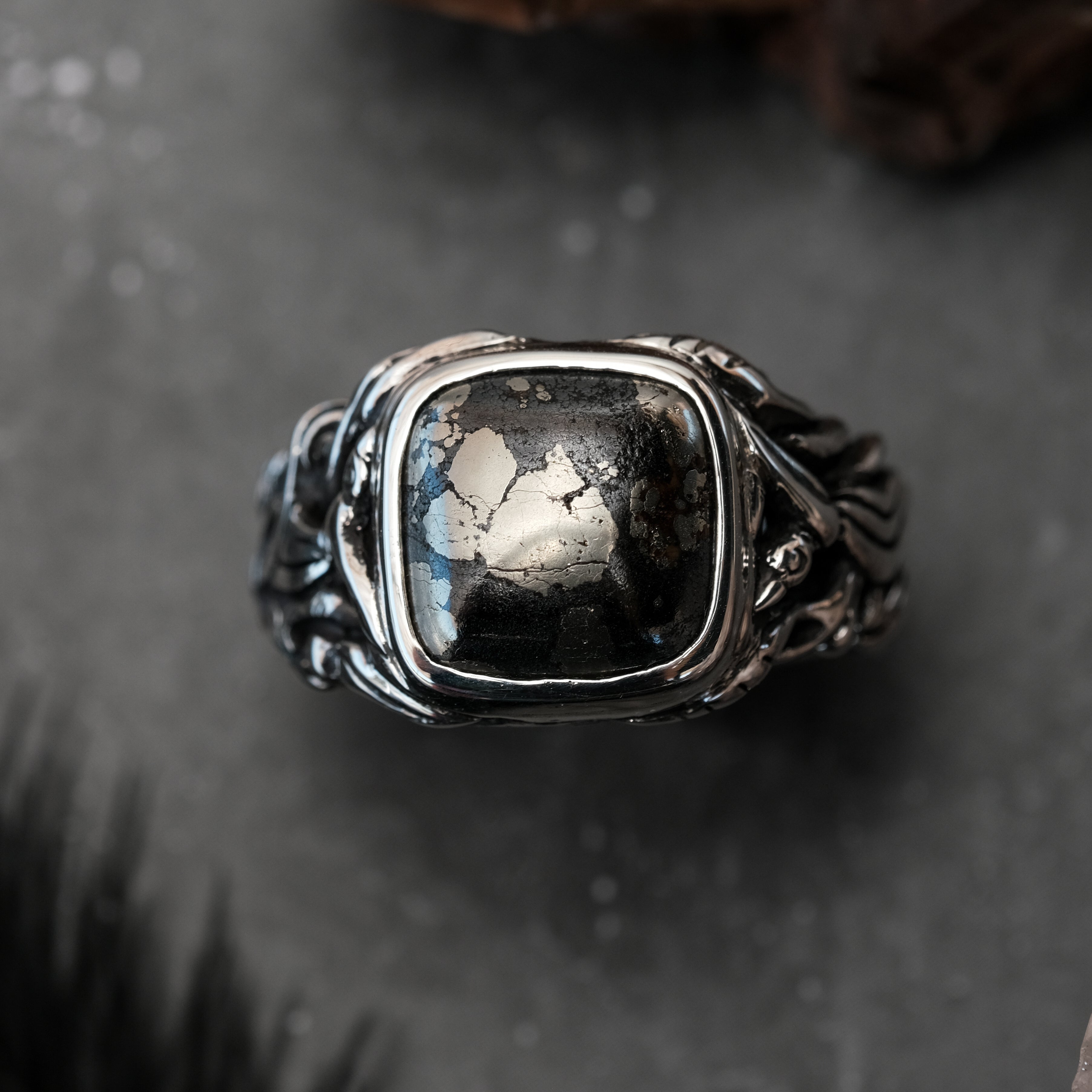 Apache Pyrite Ring