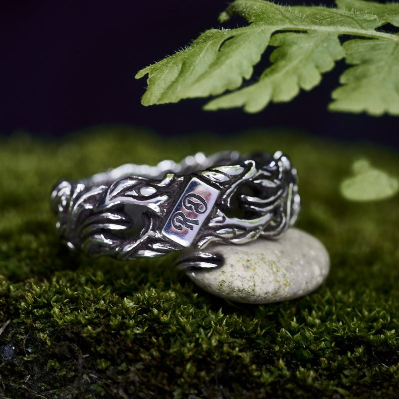 Sterling Silver Men's band “Path”
