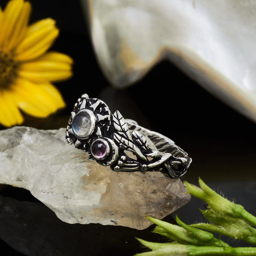 Multi stone ring "Galaxy" by BlackTreeLab