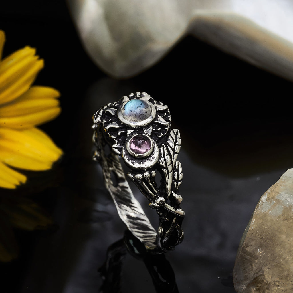 Multi stone ring "Galaxy" by BlackTreeLab