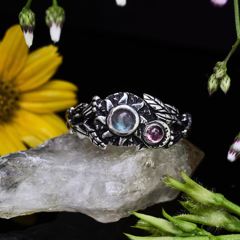 Multi stone ring "Galaxy" by BlackTreeLab