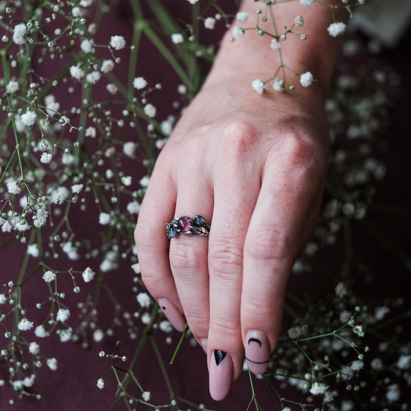 Pink Tourmaline Engagement ring "June" by BTL