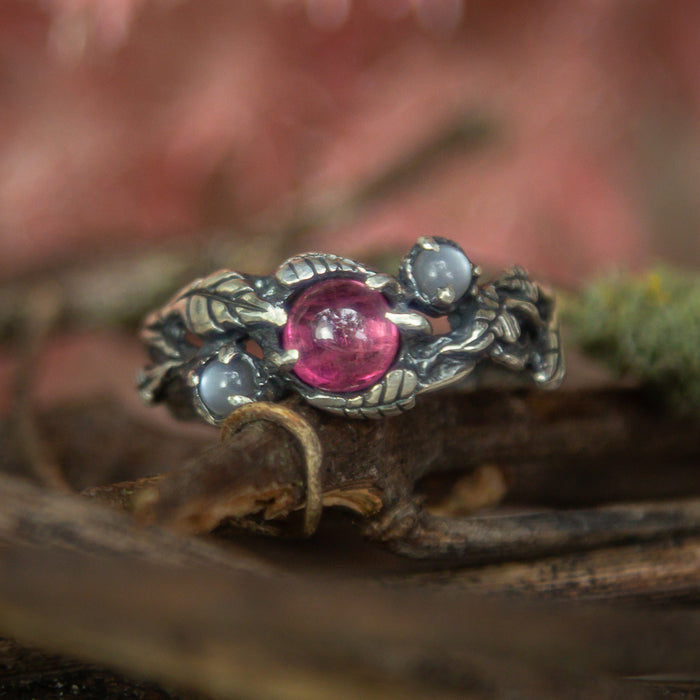 Pink Tourmaline Engagement ring "June"