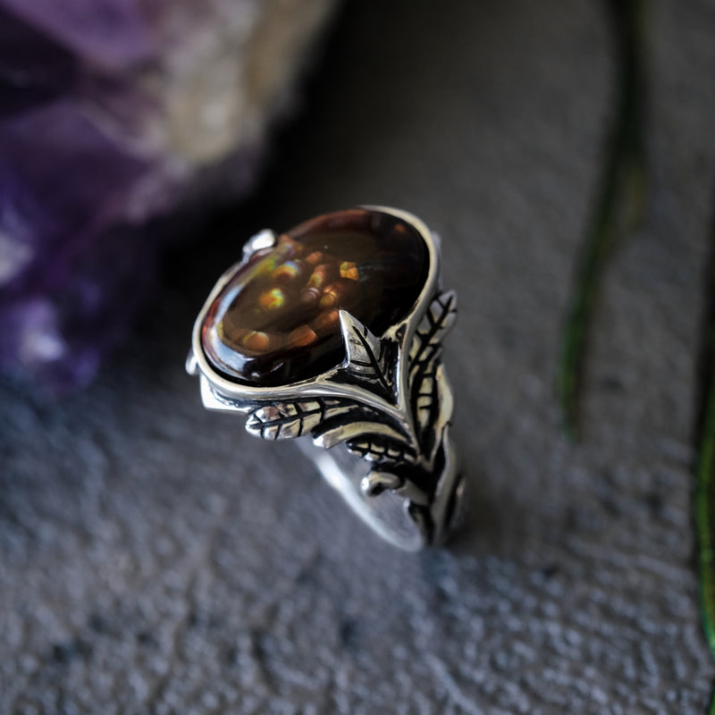 Medieval Silver ring for men "Lore"