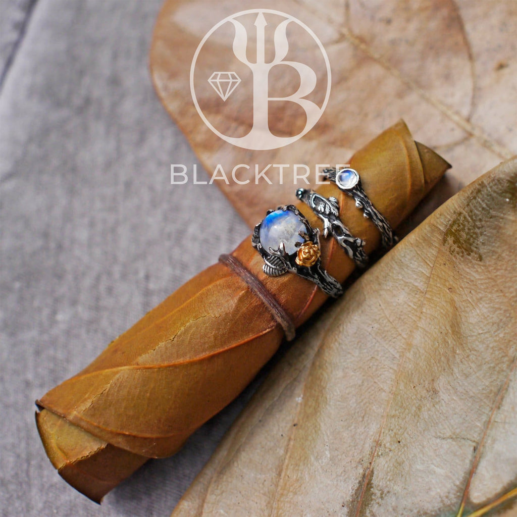 Set of 3 "Cleo+Mio+Dew" Engagement and Wedding Rings