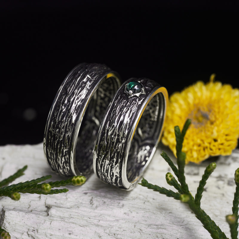 Wedding ring Set "Moss"