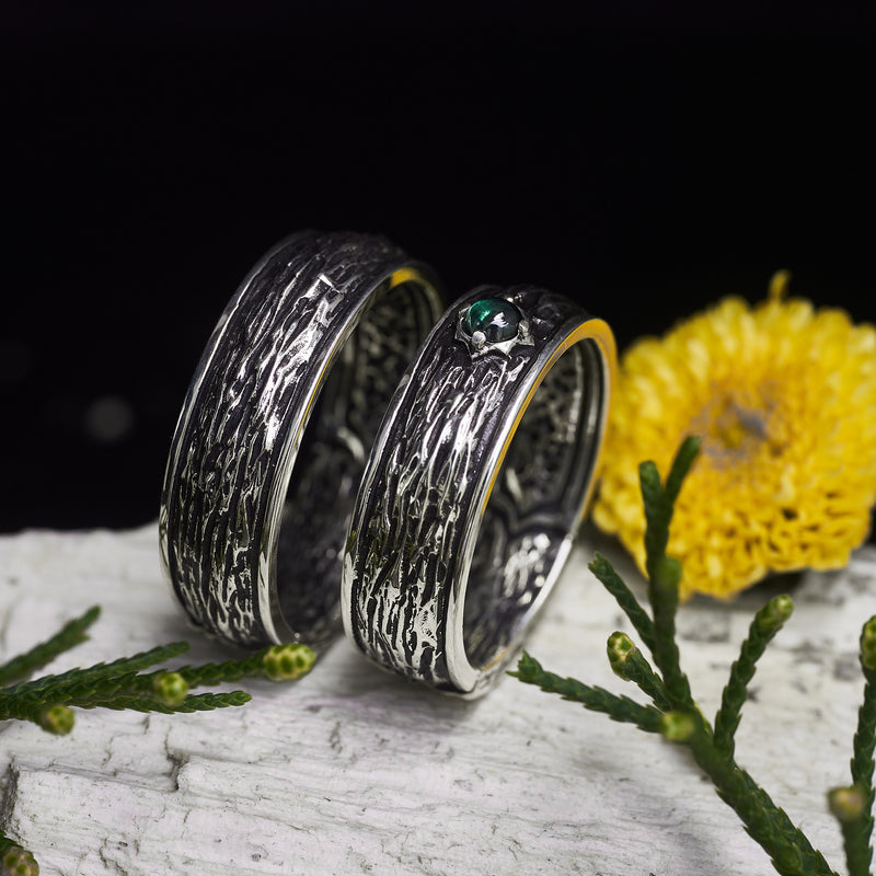 Wedding ring Set "Moss"