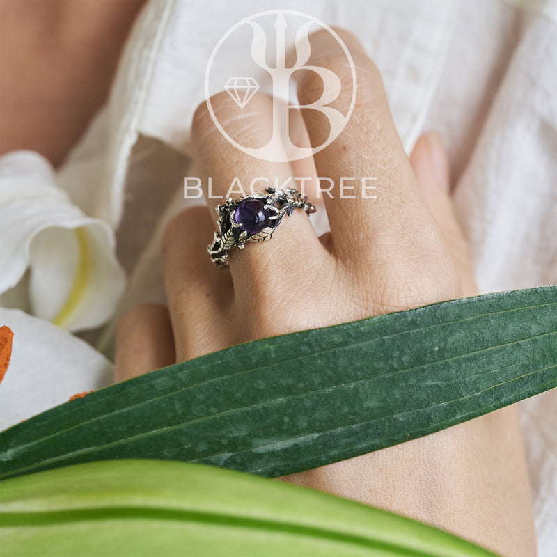 Amethyst Engagement ring "Isla"