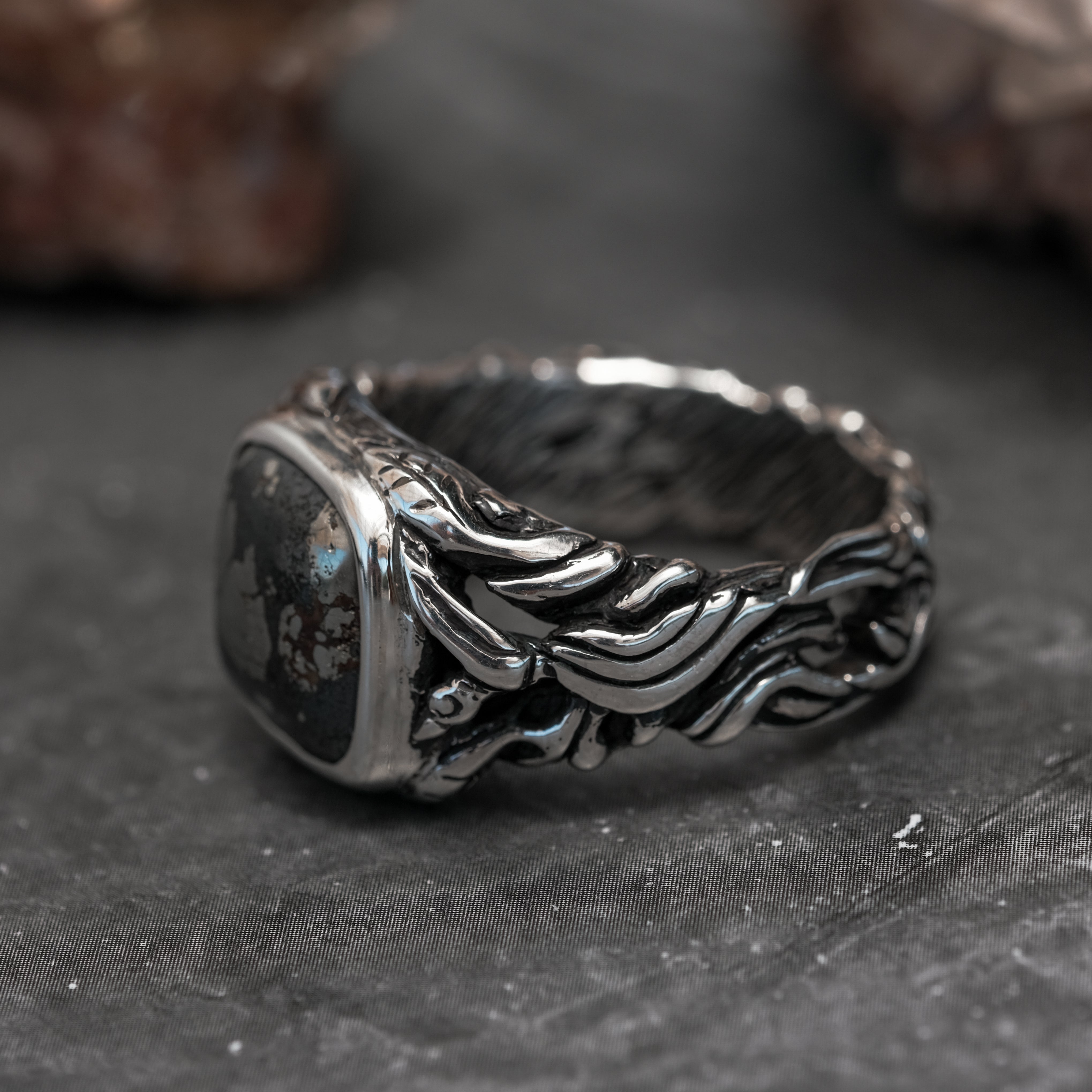 Apache Pyrite Ring