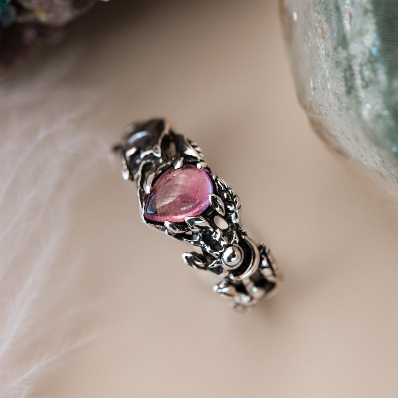 Handmade Sterling Silver ring for Cat lovers