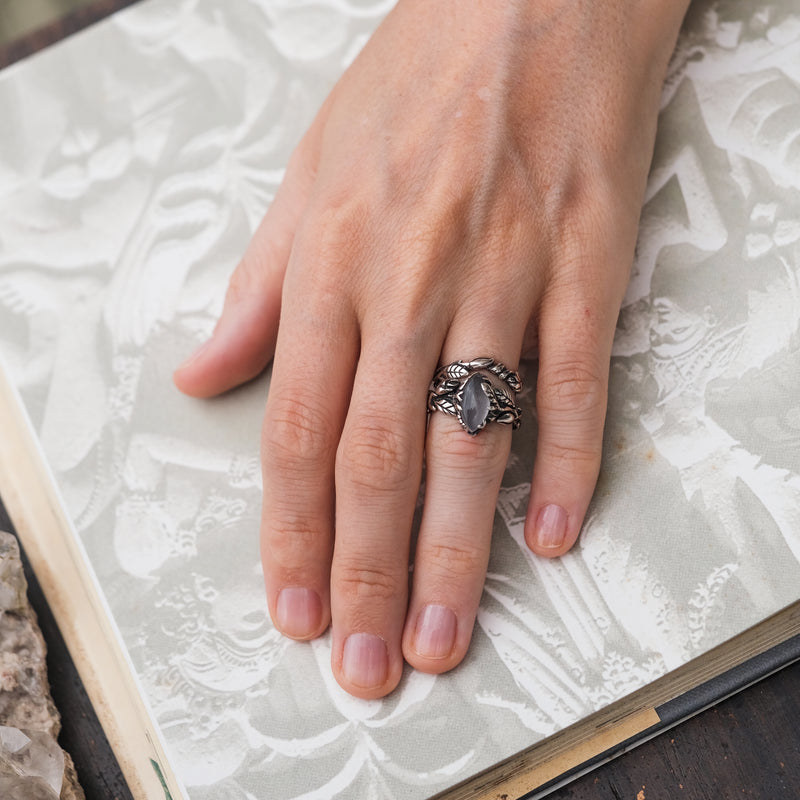 Rose Quartz Engagement Ring Set Romy