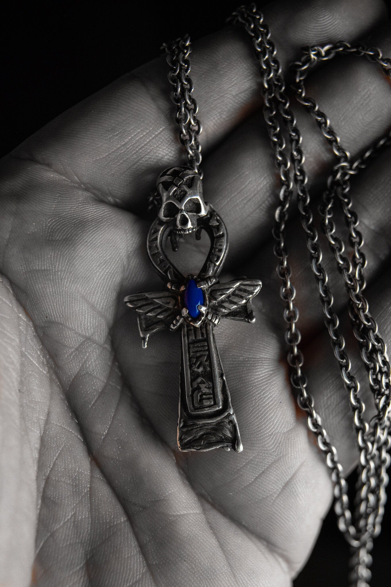 Skull Pendant Ankh