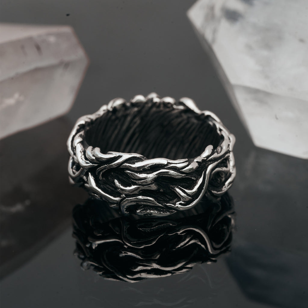 Triple Moon Men's Wedding band by BlackTreelab