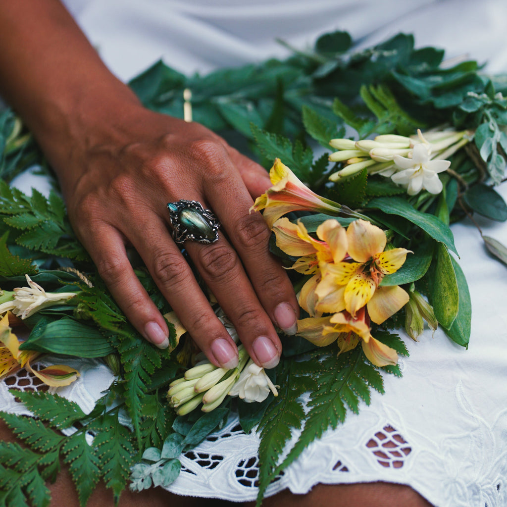 Labradorite Statement ring Lucia