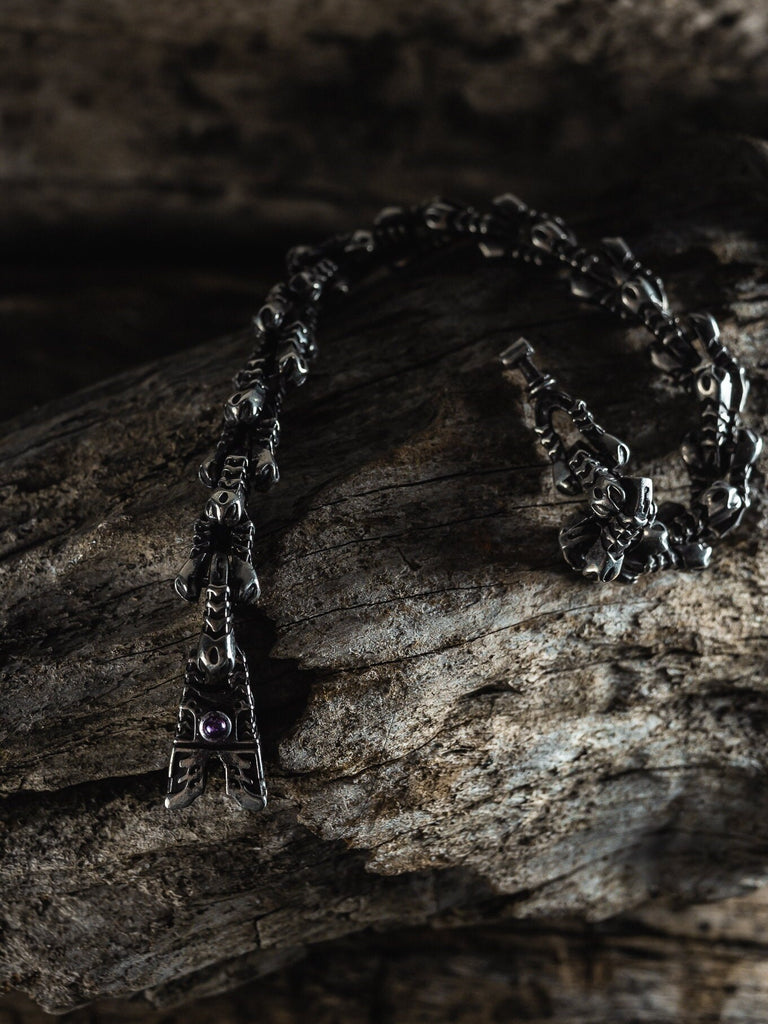 Silver Bracelet for Men Punk Bracelet