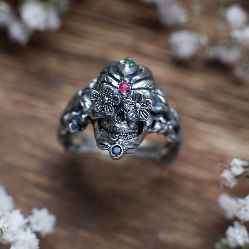 Silver Skull Ring by BlackTreeLab