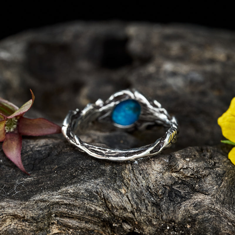 Turquoise Ring "Dakota" backside