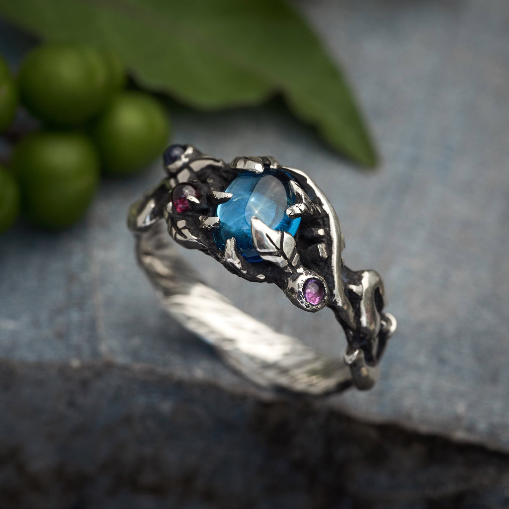 Swiss Blue Topaz ring